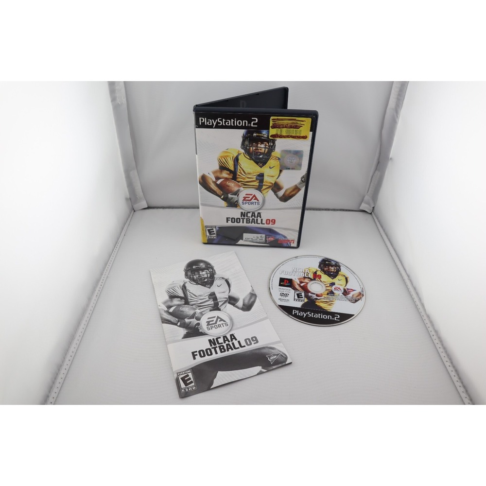 NCAA Football 09 (Sony PlayStation 2, PS2, 2008) CIB Complete Tested and Working